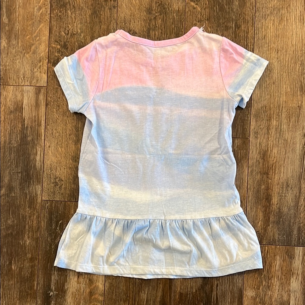 Disney Frozen II Pink and Blue Peplum T-Shirt - Picture 7 of 8